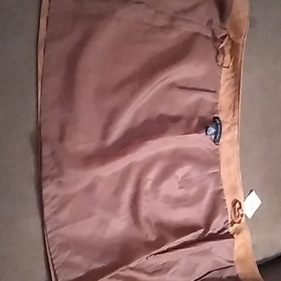 INC Concepts Suede Mini Skirt with Flowers - Picture 3 of 6